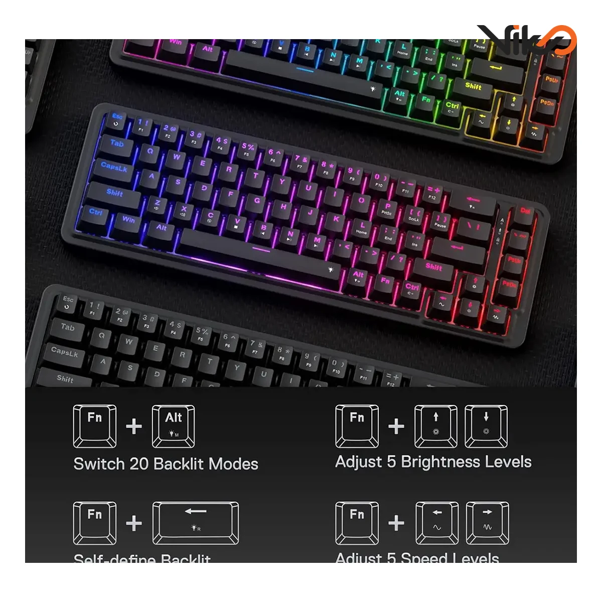 کیبورد گیمینگ ردراگون مدل NOVA K709 RGB