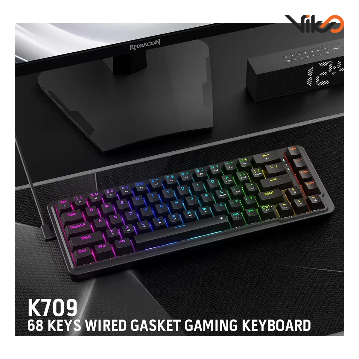 کیبورد گیمینگ ردراگون مدل NOVA K709 RGB