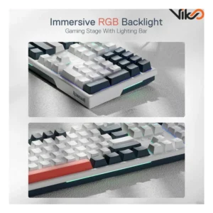 کیبورد گیمینگ ردراگون مدل TRUNDLE K668WBO RGB