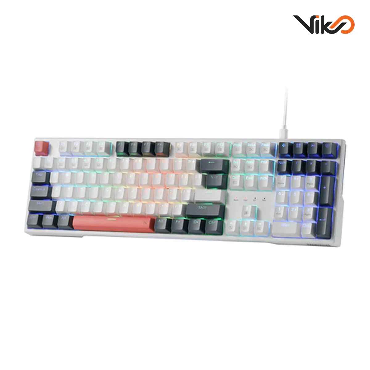 کیبورد گیمینگ ردراگون مدل TRUNDLE K668WBO RGB