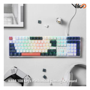 کیبورد گیمینگ ردراگون مدل TRUNDLE K668WBO RGB