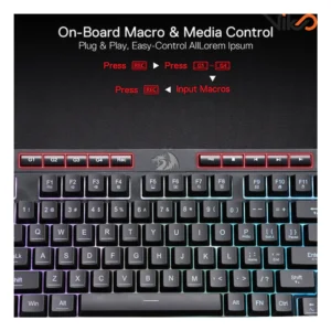 کیبورد گیمینگ ردراگون مدل SHIVA K515 RGB