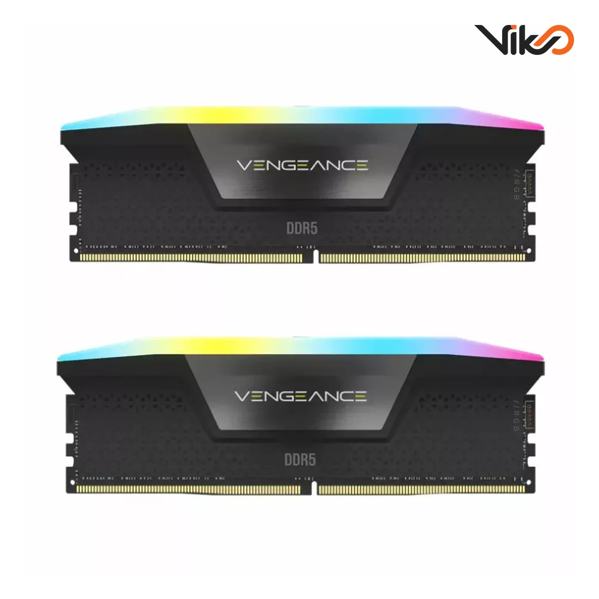 رم کامپیوتر DDR5 دو کاناله 6000 مگاهرتز CL36 کورسیر مدل VENGEANCE RGB ظرفیت 32 گیگابایت رم کامپیوتر DDR5 دو کاناله 6000 مگاهرتز CL36 کورسیر مدل VENGEANCE RGB ظرفیت 32 گیگابایت