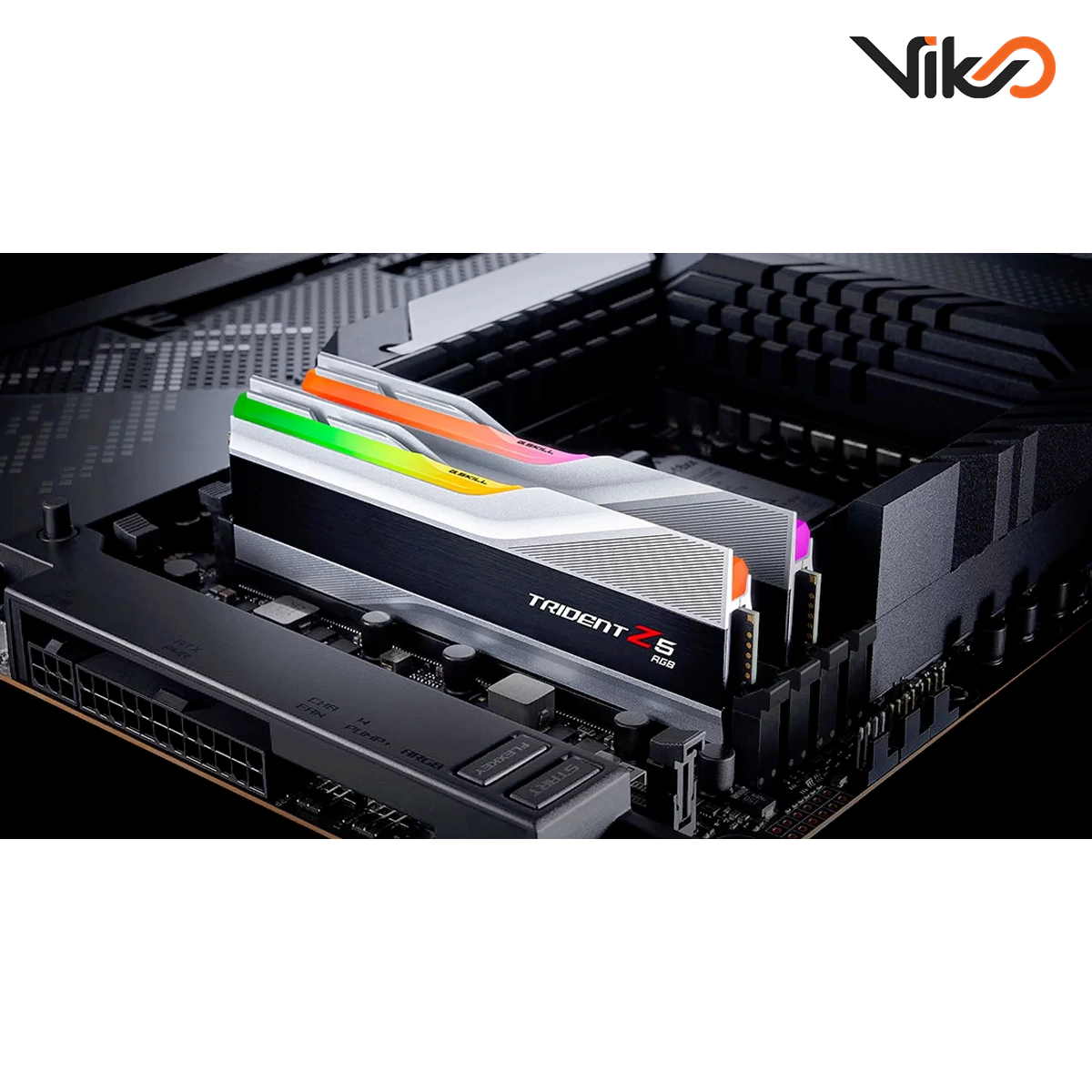 رم کامپیوتر DDR5 دو کاناله 6400 مگاهرتز CL32 جی اسکیل مدل Trident Z5 RGB White (4)