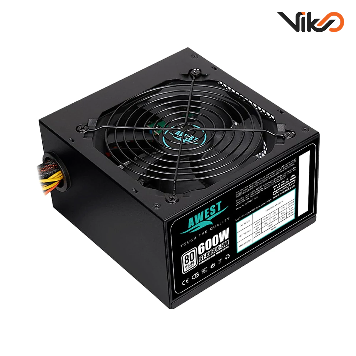 منبع تغذیه کامپیوتر اوست مدل GT-AV600-BW (1) منبع تغذیه کامپیوتر اوست مدل GT-AV600-BW (1)