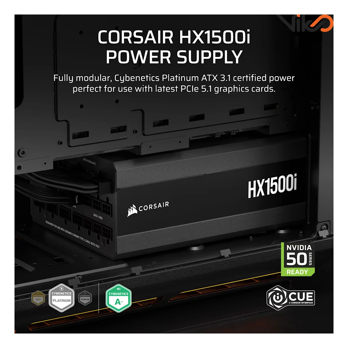 منبع تغذیه کامپیوتر کورسیر مدل HX1500i Platinum