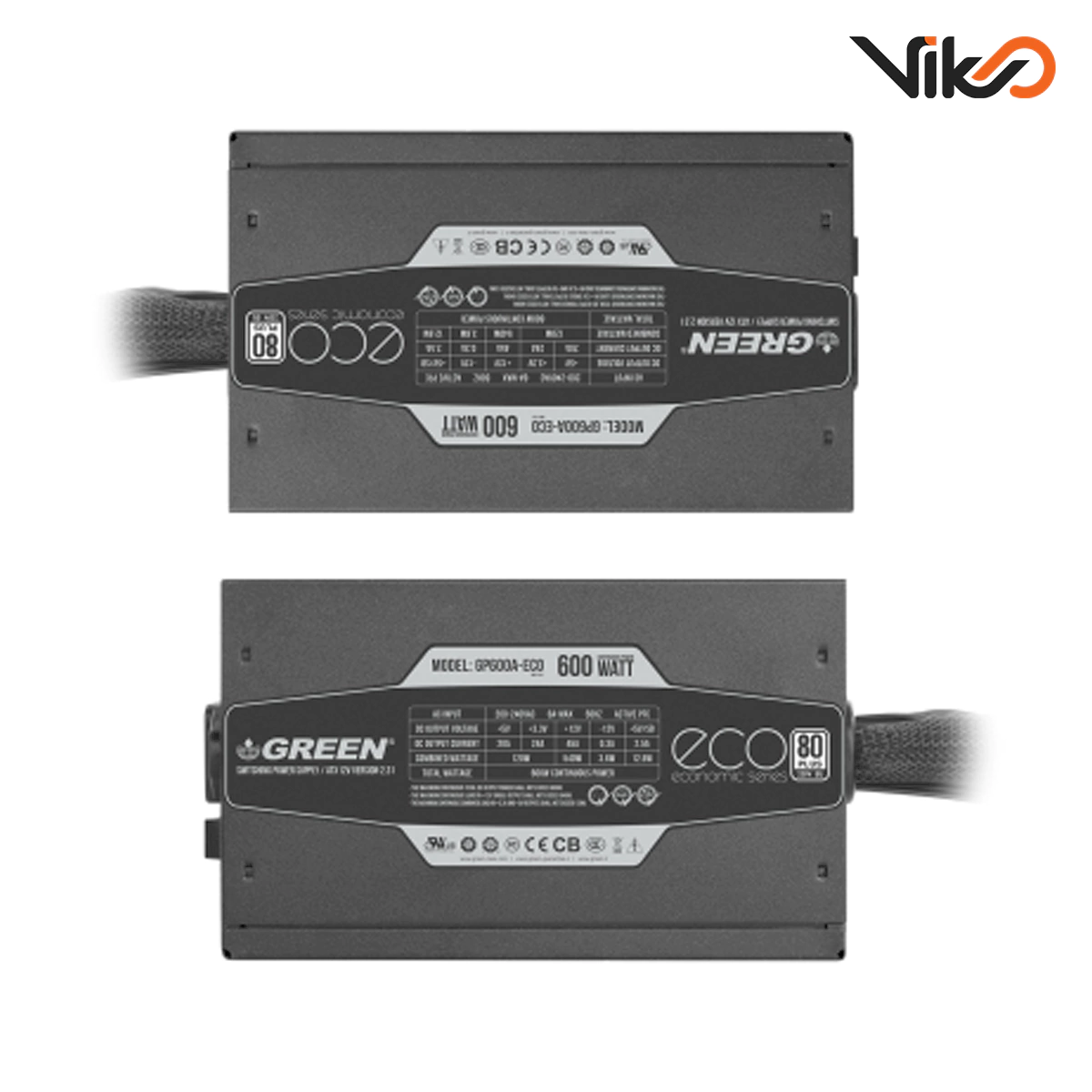 منبع تغذیه کامپیوتر گرین مدل GP600A-ECO Rev3.1 (5)