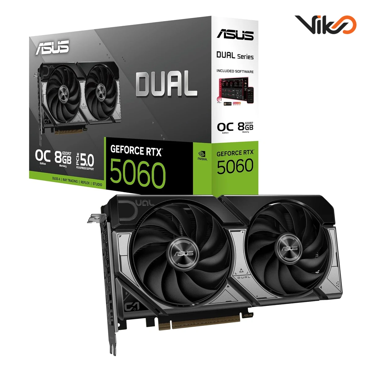 کارت گرافیک ایسوس مدل Dual GeForce RTX 5060 8GB GDDR7 OC