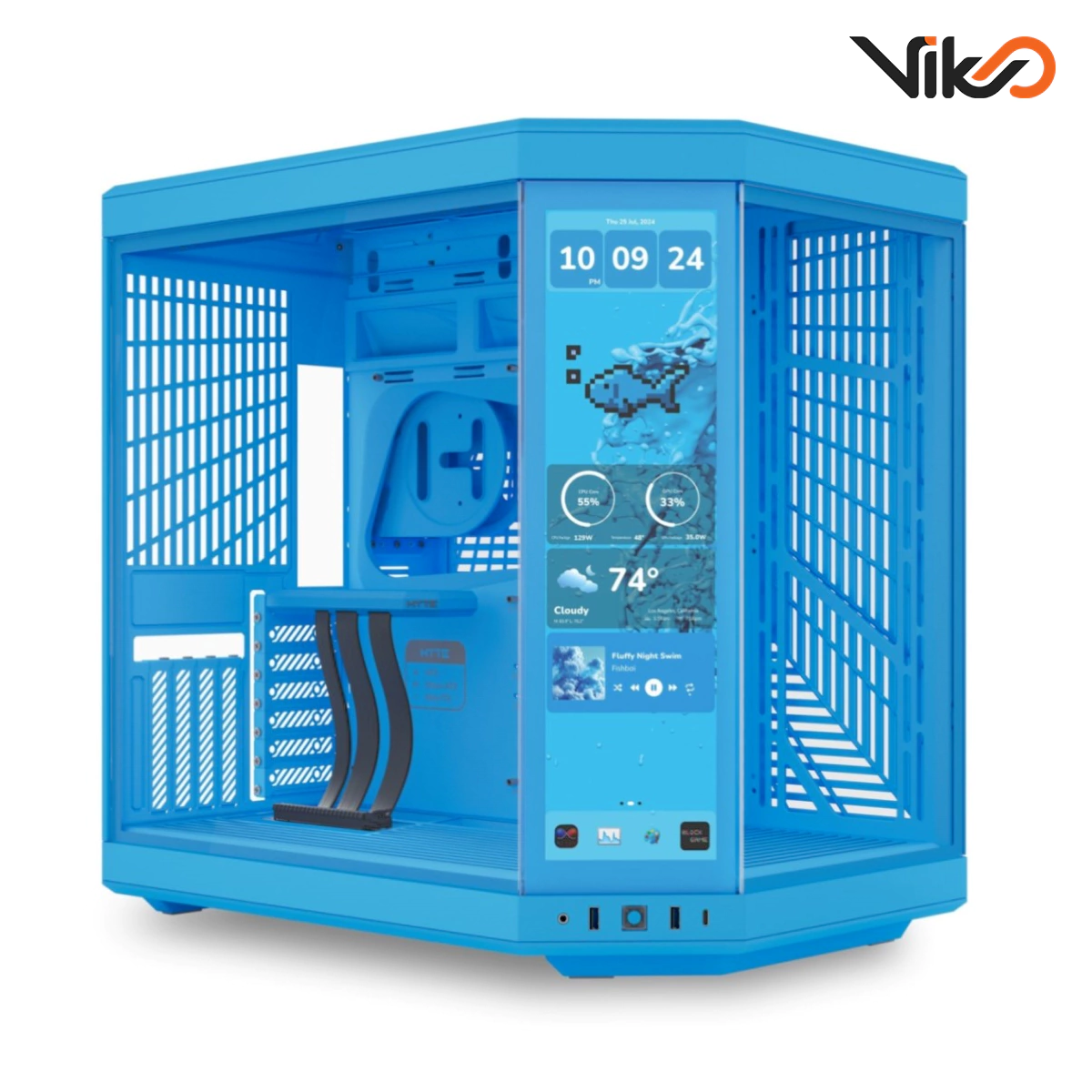 کیس هایت مدل Y70 Blueberry Milk به همراه نمایشگر Y70 Touch Infinite (1)