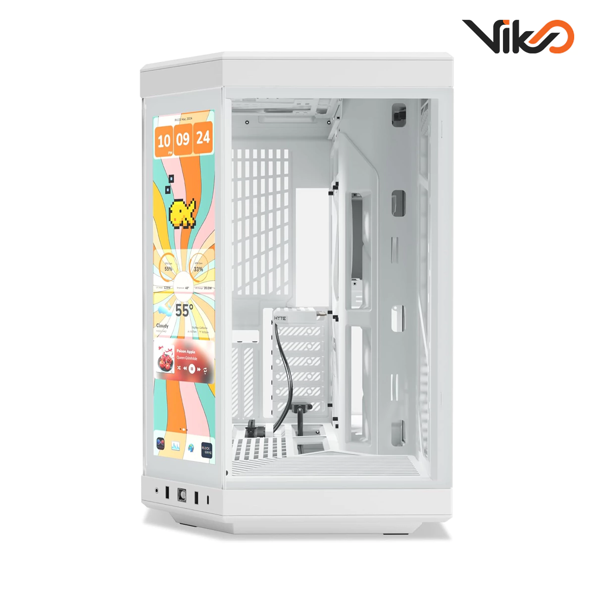 کیس هایت مدل Y70 Snow White به همراه نمایشگر Y70 Touch Infinite (2)