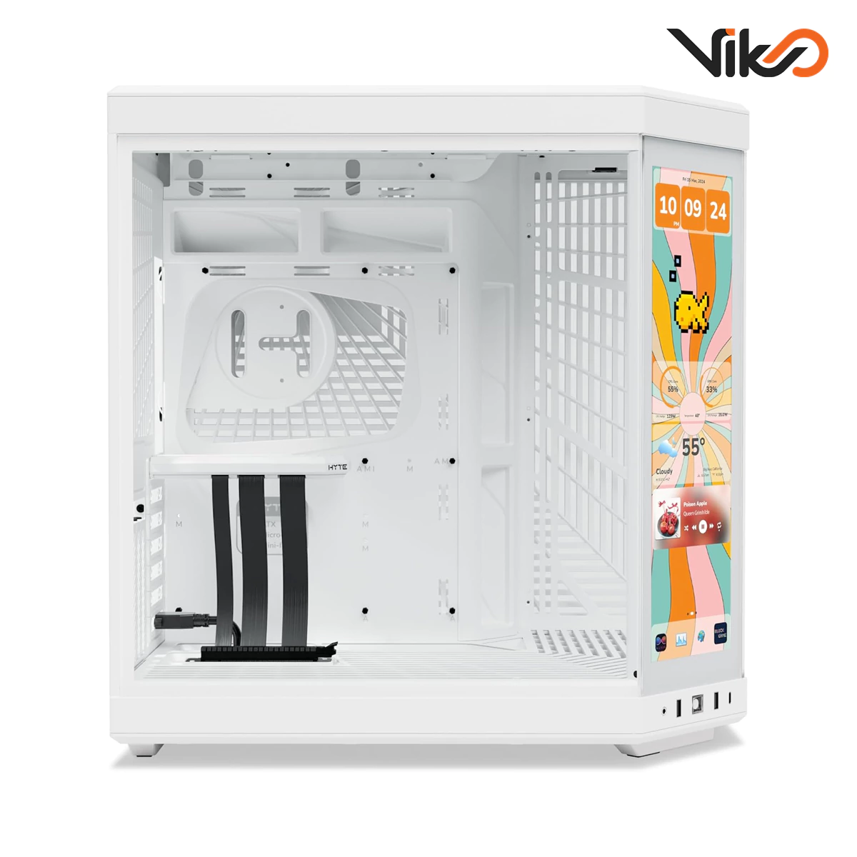 کیس هایت مدل Y70 Snow White به همراه نمایشگر Y70 Touch Infinite (3)