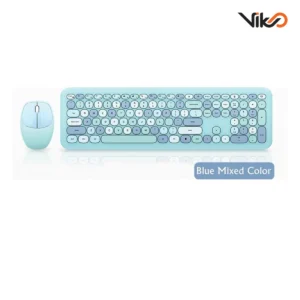 کیبورد و ماوس بی سیم مافی مدل 666 Colorful