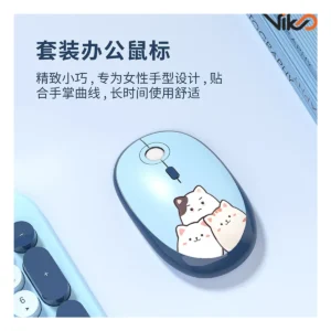 کیبورد و ماوس بی سیم مافی مدل Silly Cat