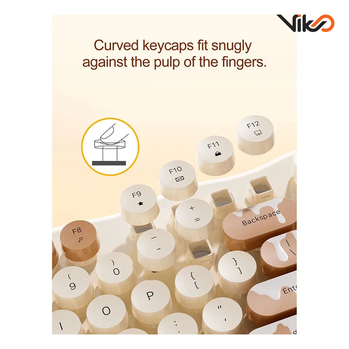 کیبورد و ماوس بی سیم مافی مدل Ice cream