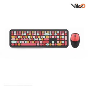 کیبورد و ماوس بی سیم مافی مدل 666 Colorful