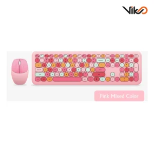 کیبورد و ماوس بی سیم مافی مدل 666 Colorful