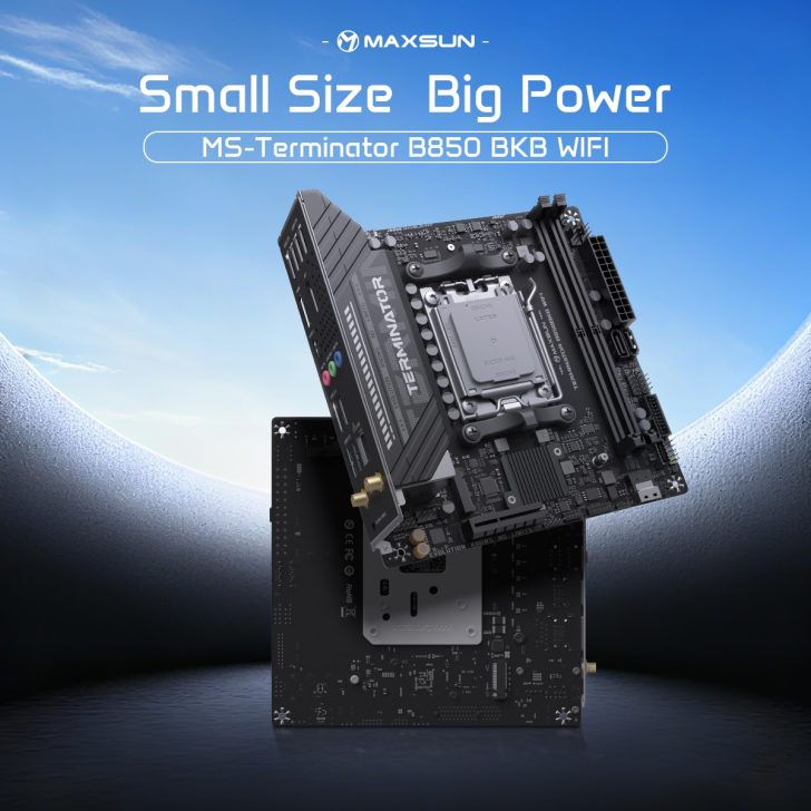 MAXSUN B850 BKB WiFi؛ تجربه نصب کارت گرافیک پایدار و فضای کمتر در کیس‌های کوچک