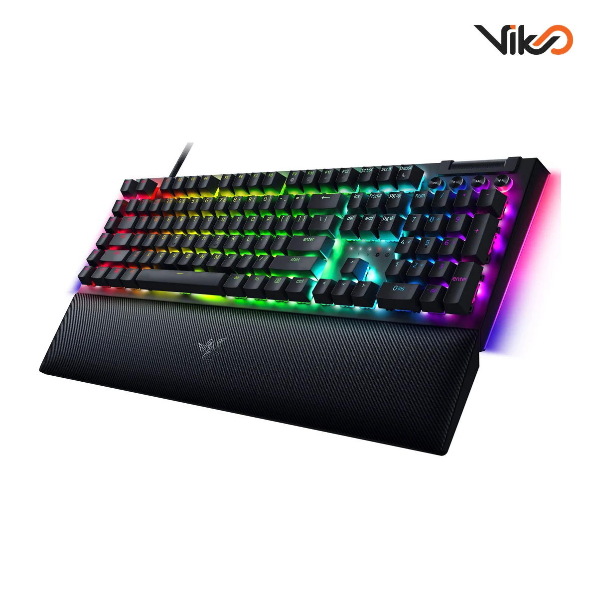 کیبورد ریزر مدل BlackWidow V4 Green Switch