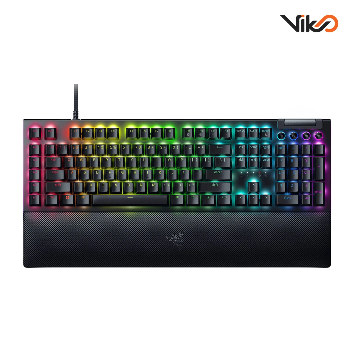 کیبورد ریزر مدل BlackWidow V4 Green Switch