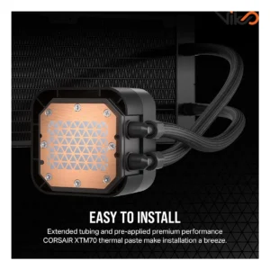 خنک کننده مایع پردازنده کورسیر مدل iCUE H150i ELITE LCD XT Black