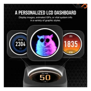 خنک کننده مایع پردازنده کورسیر مدل iCUE H150i ELITE LCD XT Black