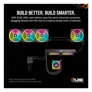 خنک کننده مایع پردازنده کورسیر مدل iCUE LINK H150i RGB AIO Black