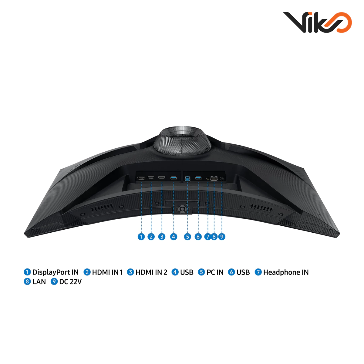 مانیتور 32 اینچ خمیده گیمینگ سامسونگ مدل Odyssey G6 LS32BG650 (8)