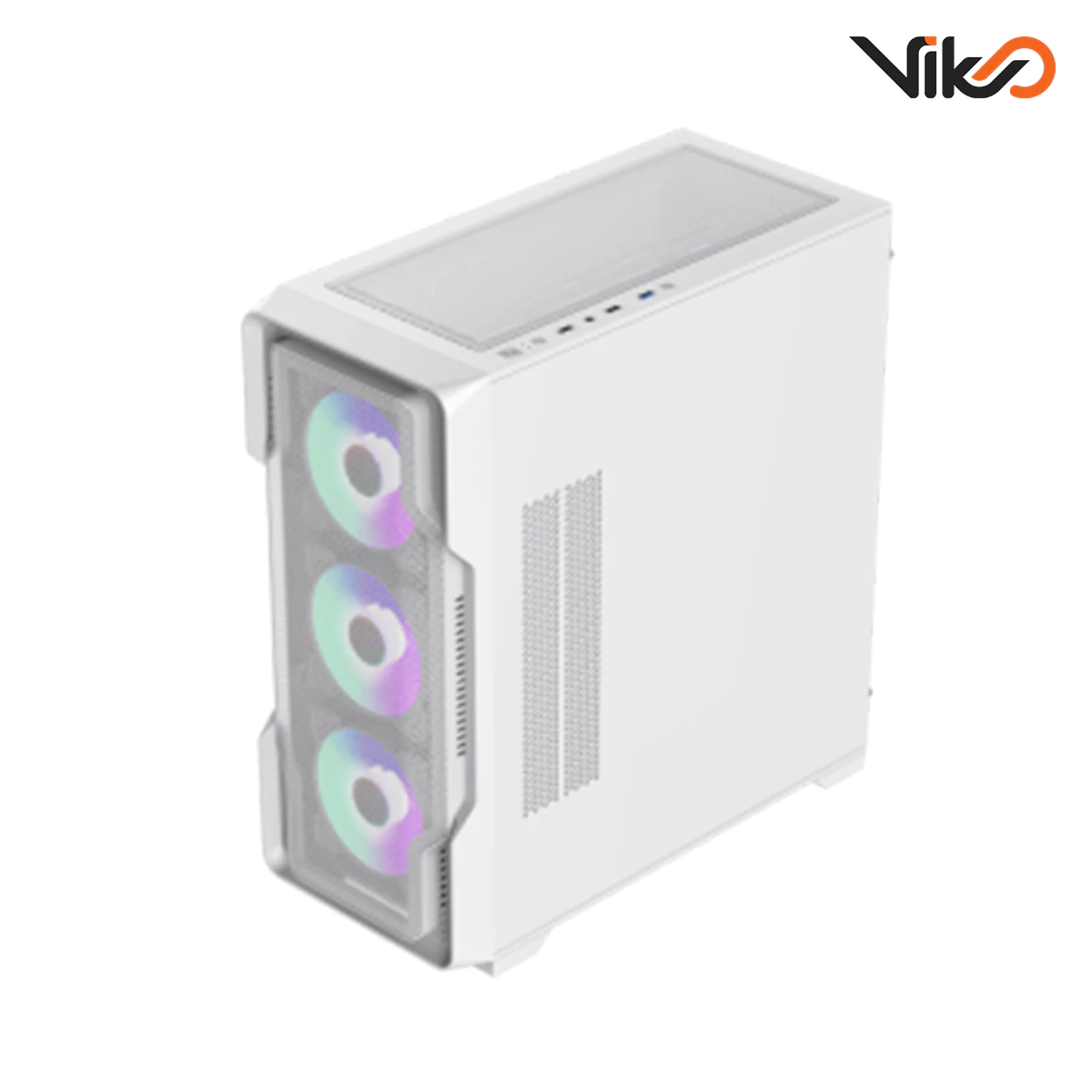 کیس گیم مکس مدل Siege White (3)