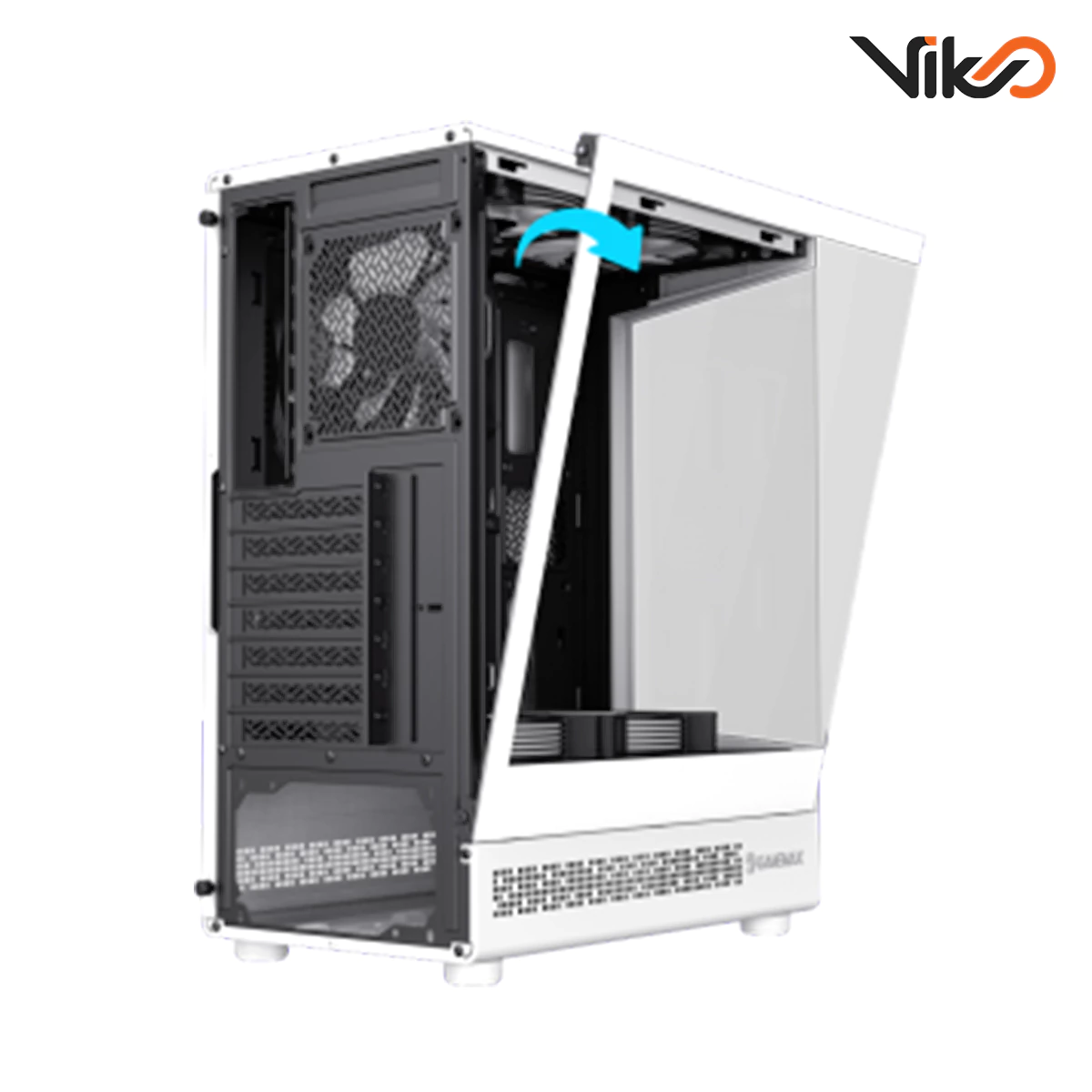 کیس گیم مکس مدل Vista COC White (6)