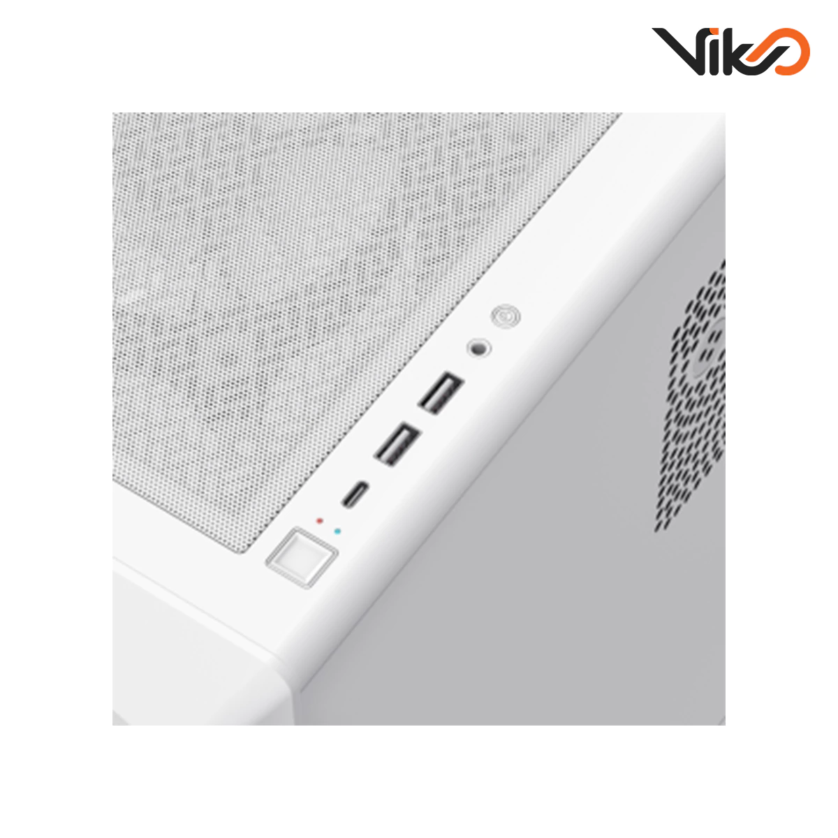 کیس گیم مکس مدل Vista COC White (8)