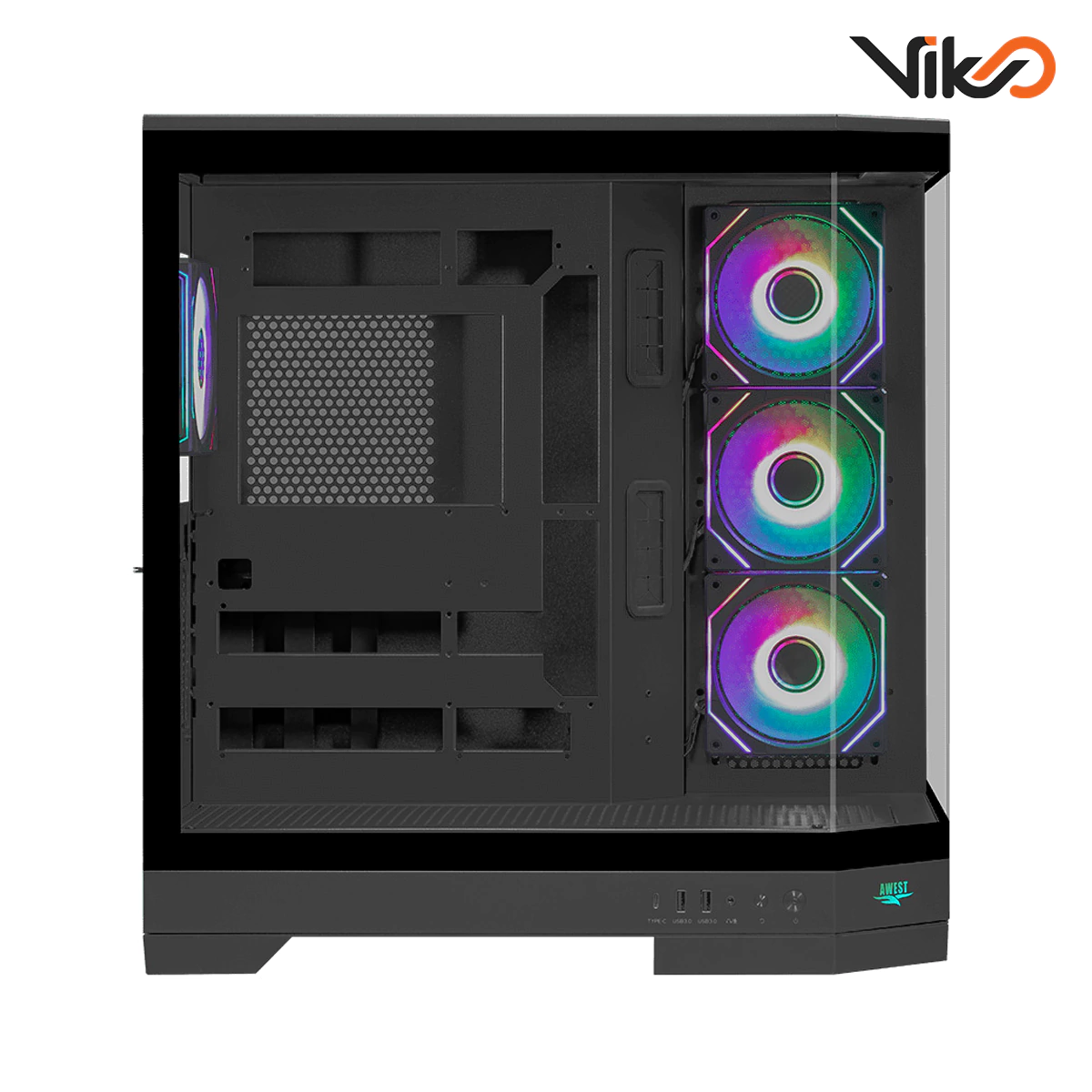 کیس گیمینگ اوست مدل GT-AQ1-MB (3)