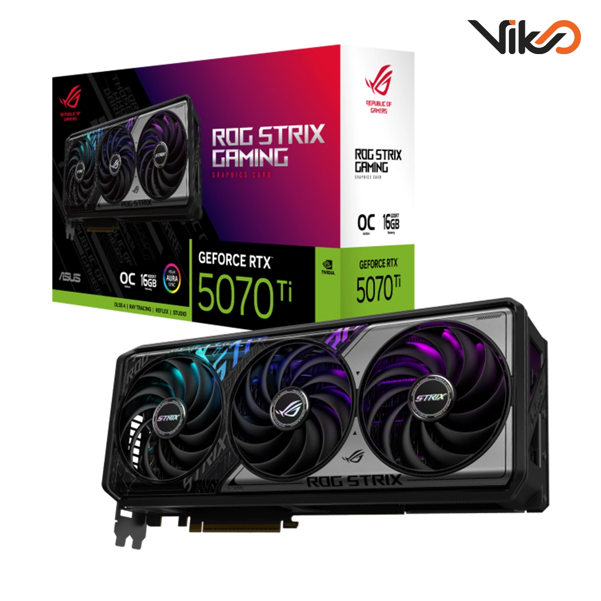 کارت گرافیک ایسوس مدل ROG Strix GeForce RTX 5070 Ti 16GB GDDR7 OC