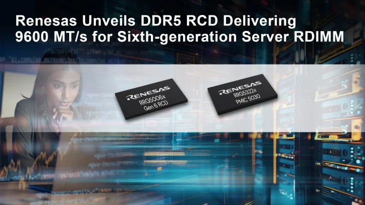 Renesas سریع‌ترین کنترلر DDR5 جهان را معرفی کرد؛ سرعت انتقال تا 9600 MTs
