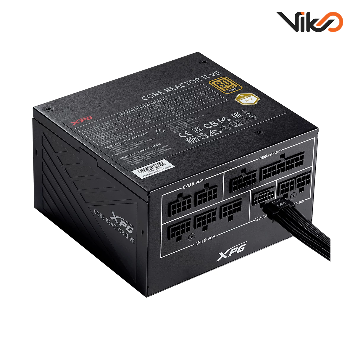 منبع تغذیه کامپیوتر ای‌دیتا مدل XPG CORE REACTOR II VE 750W (6)