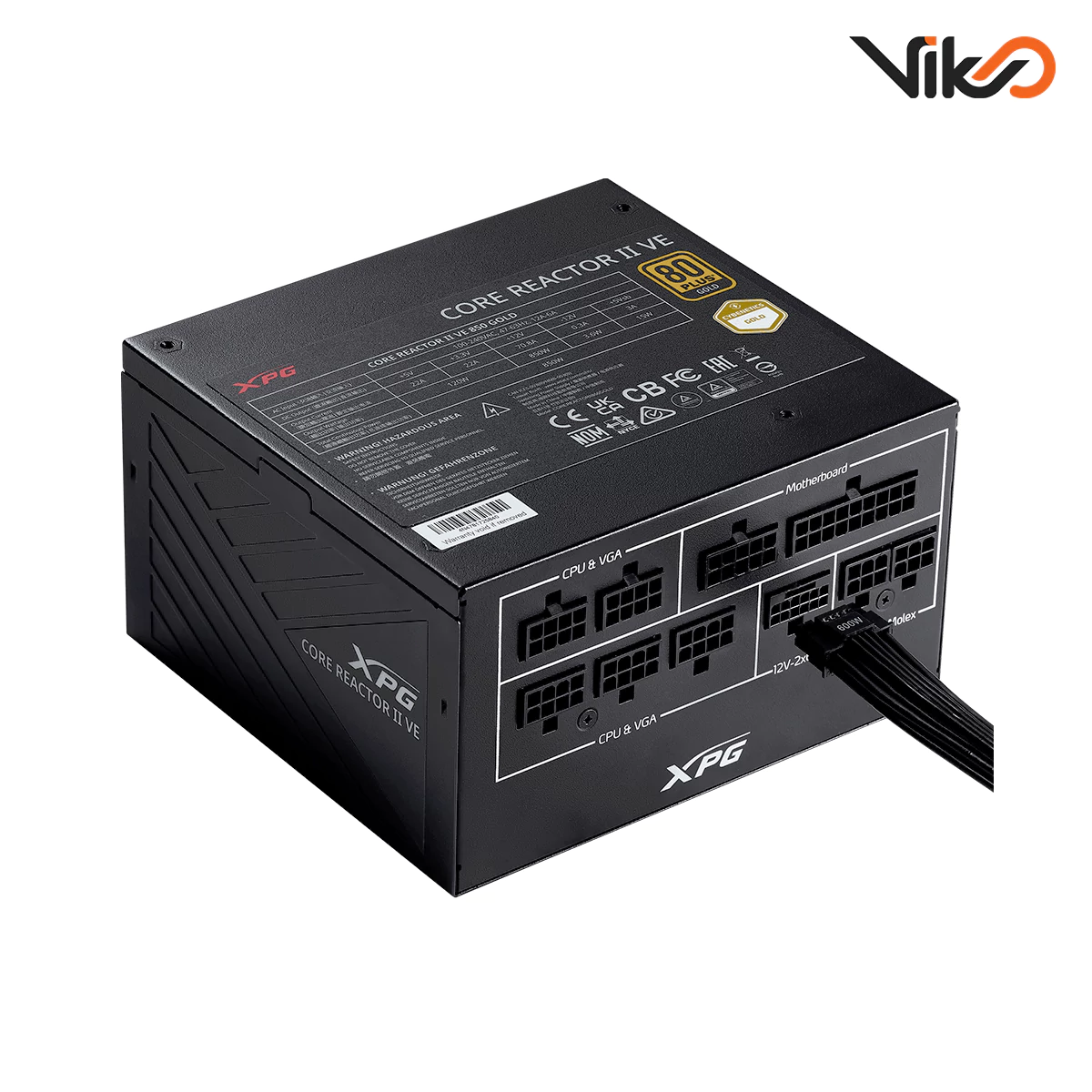 منبع تغذیه کامپیوتر ای‌دیتا مدل XPG CORE REACTOR II VE 850W (2)