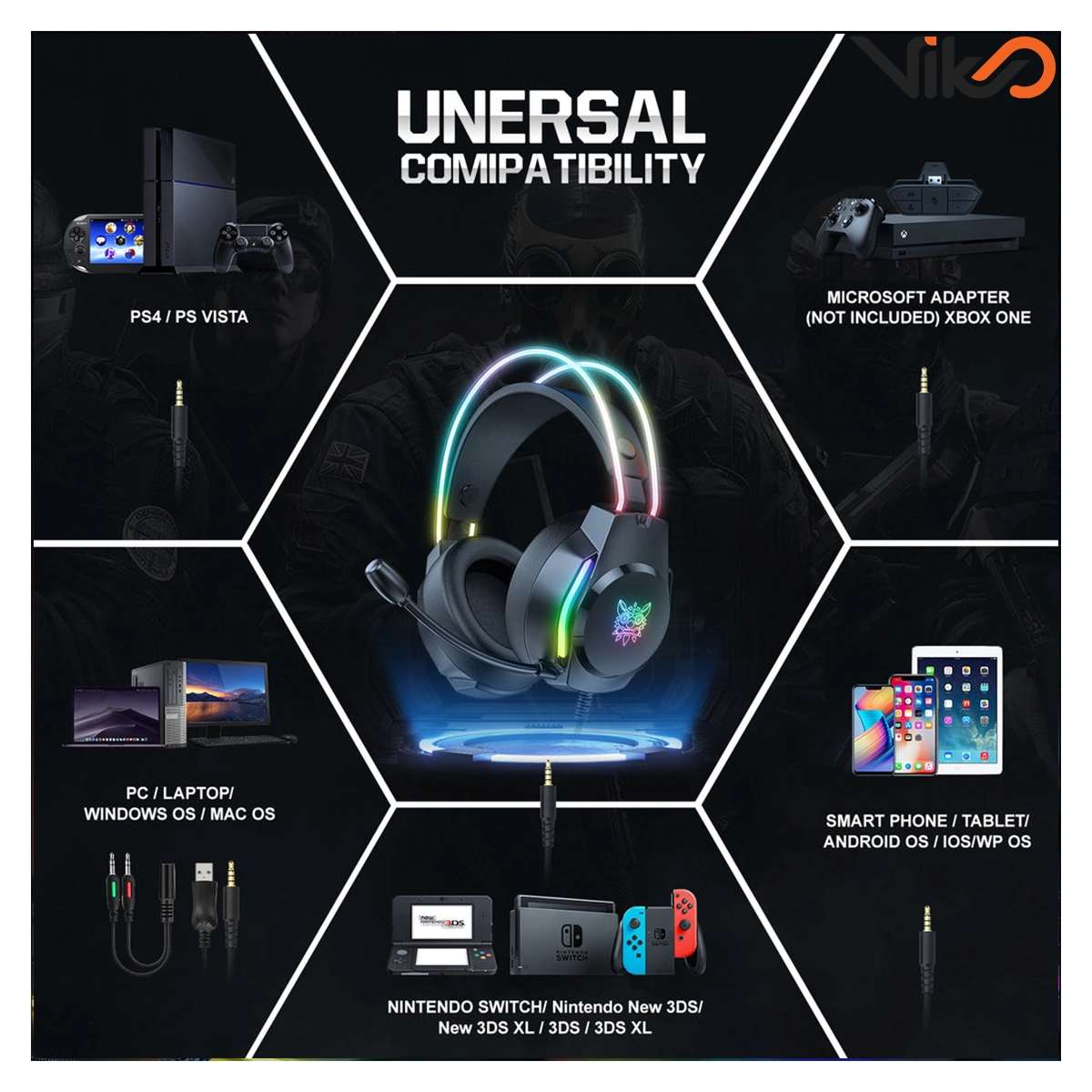 هدست گیمینگ اونیکوما مدل X26