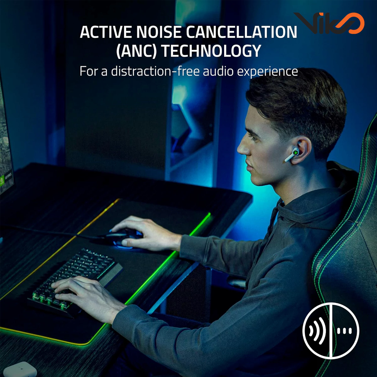 هندزفری بلوتوثی ریزر مدل Hammerhead HyperSpeed PlayStation (3)