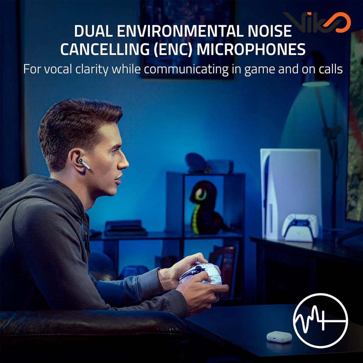 هندزفری بلوتوثی ریزر مدل Hammerhead HyperSpeed PlayStation (4)