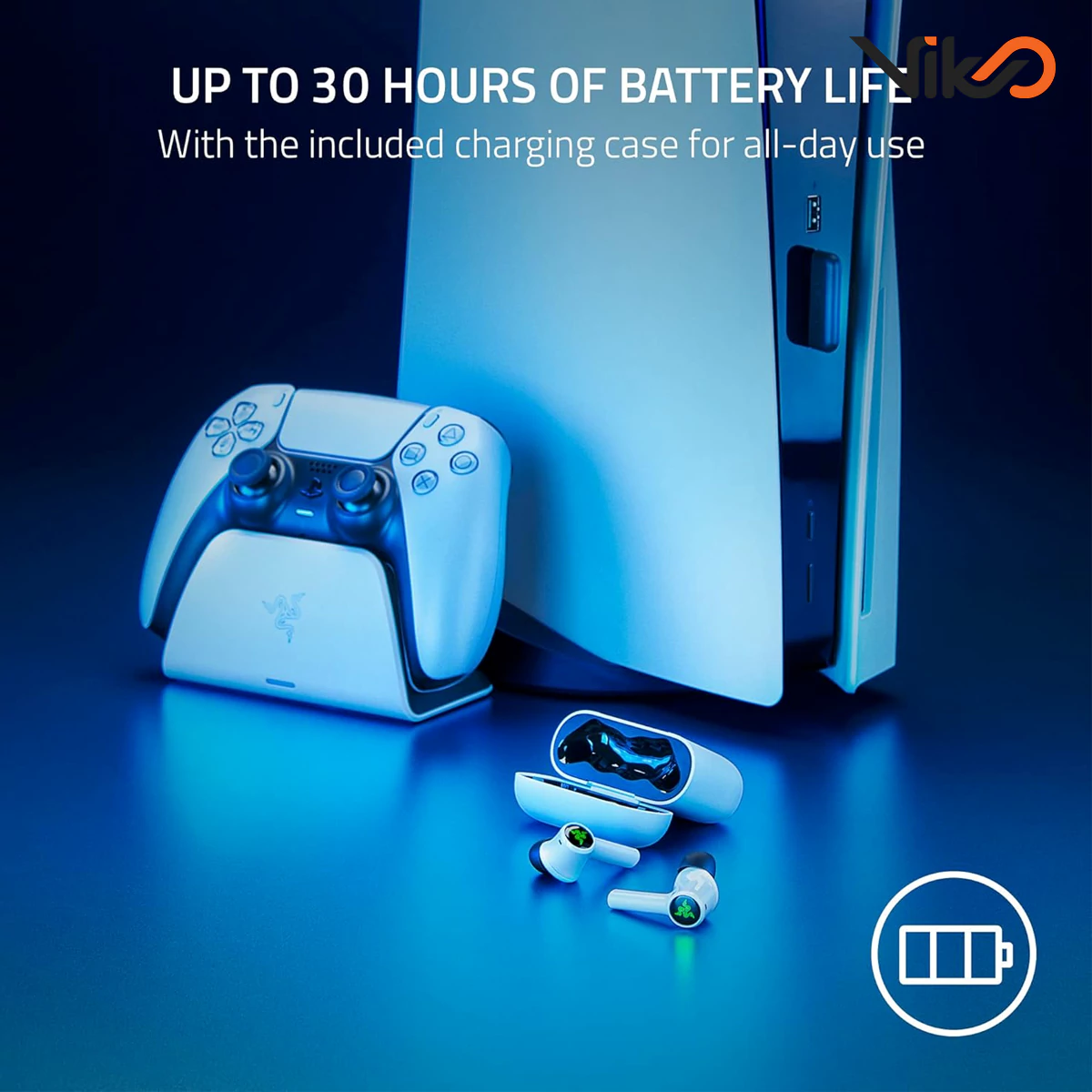 هندزفری بلوتوثی ریزر مدل Hammerhead HyperSpeed PlayStation (6)