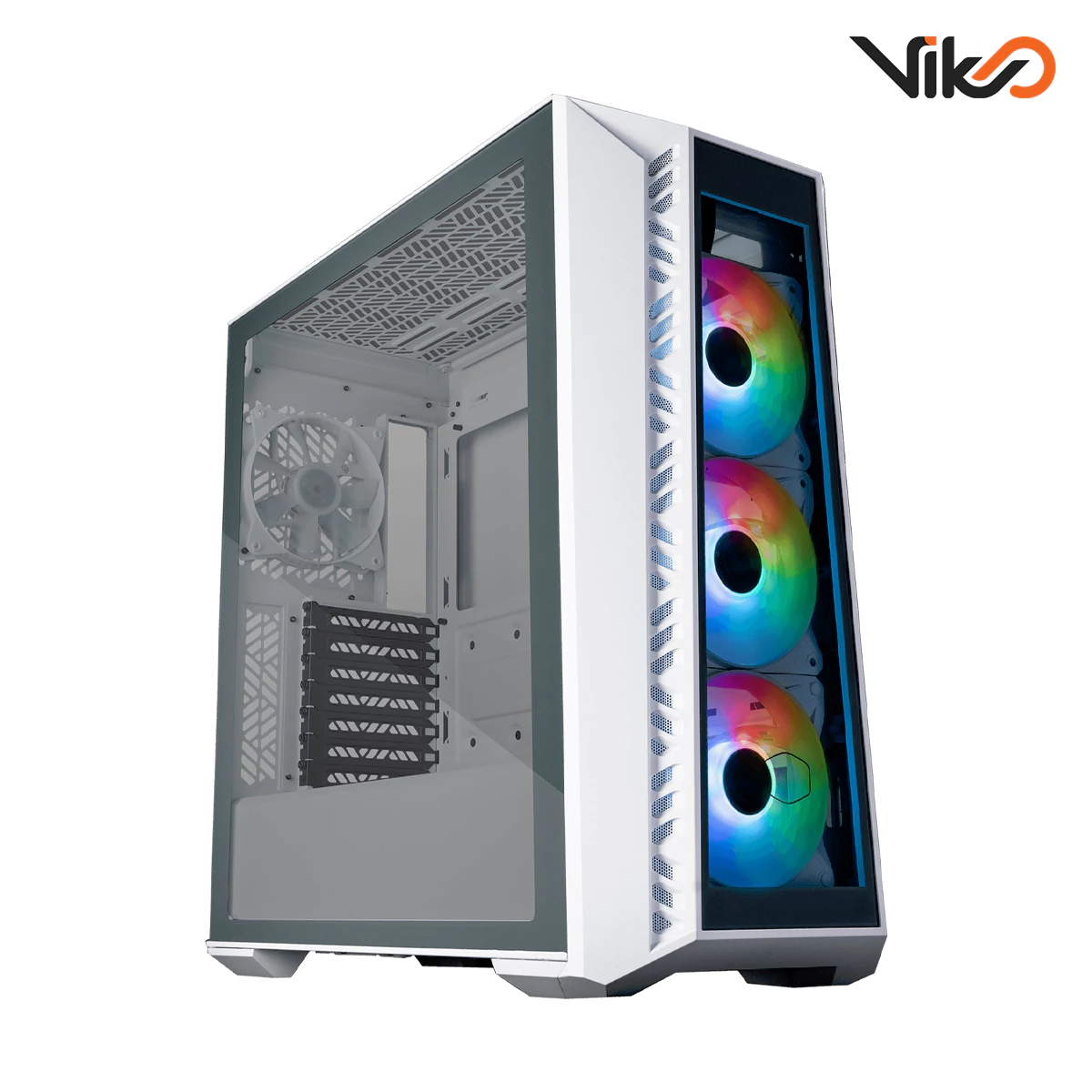 کیس کولرمستر مدل MasterBox 520 White (1)