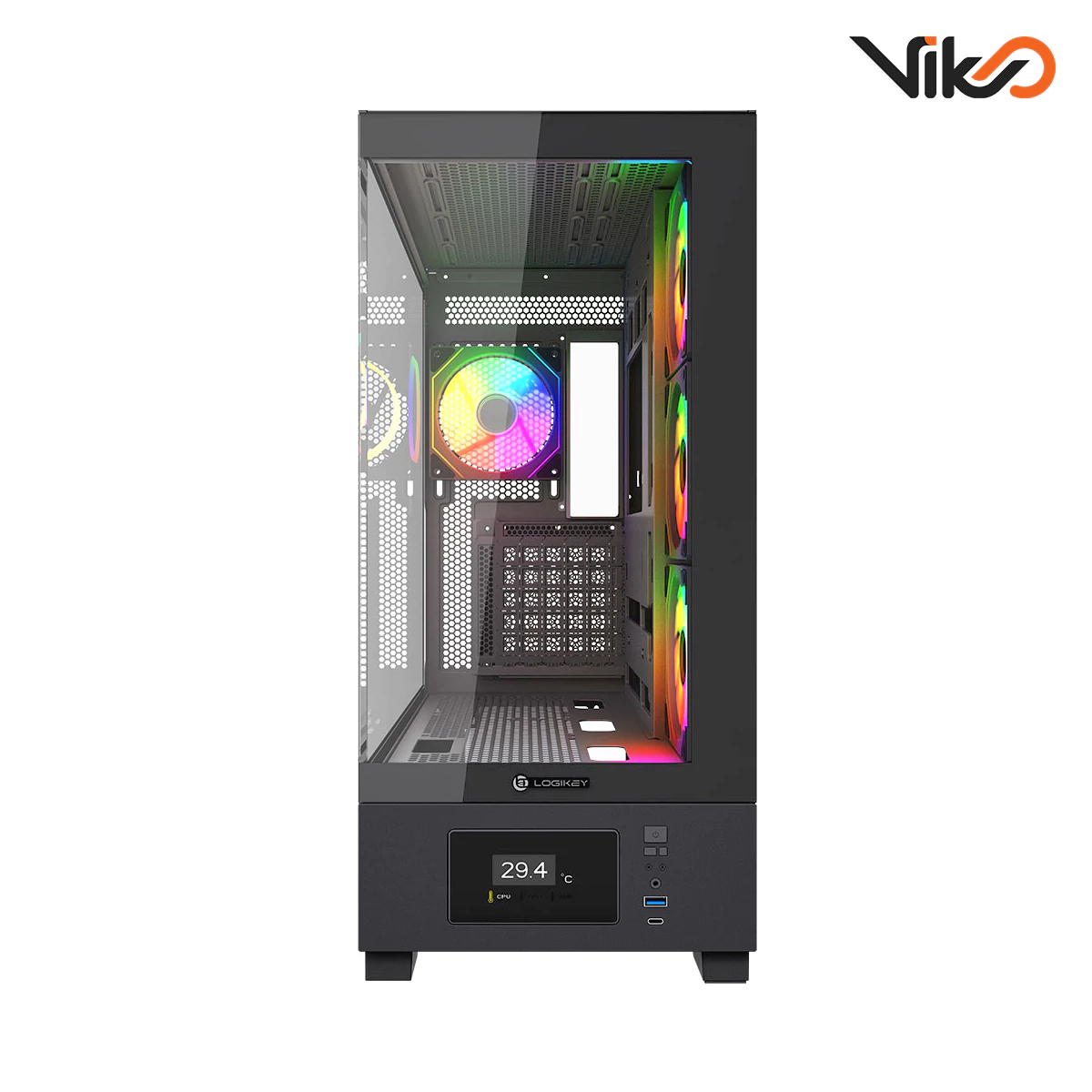 کیس گیمینگ لاجی کی مدل C674B (2)