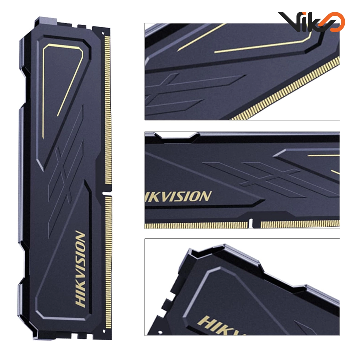 رم کامپیوتر DDR4 دو کاناله 3200 مگاهرتز CL16 هایک ویژن مدل U10 ظرفیت 16 گیگابایت