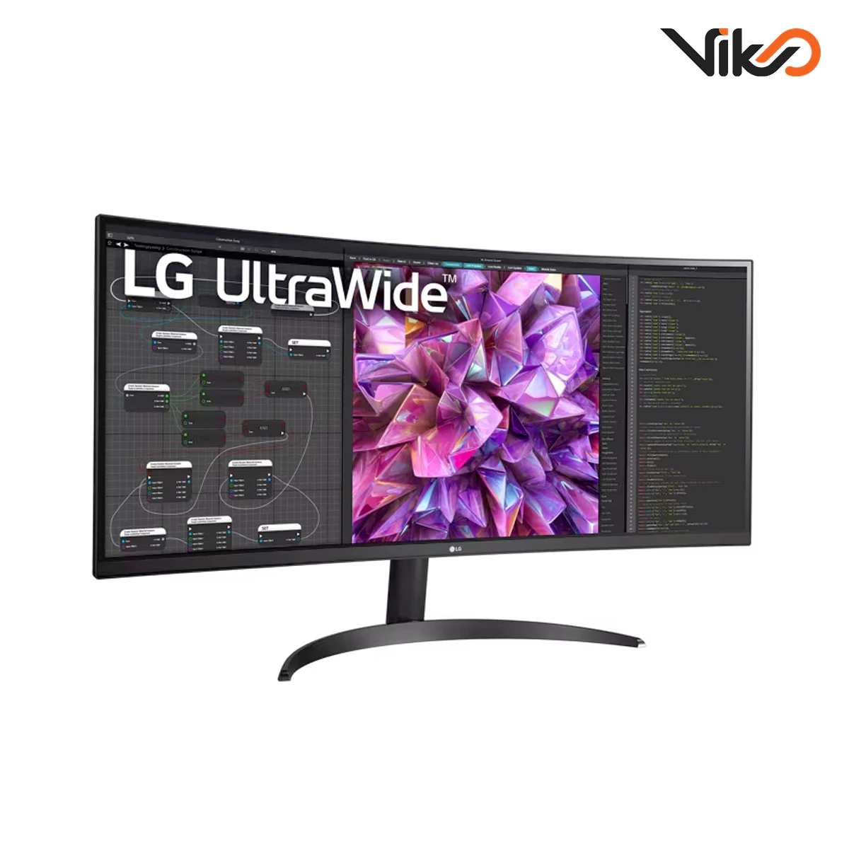مانیتور خمیده 34 اینچ ال جی مدل 34WQ60C-B (3)