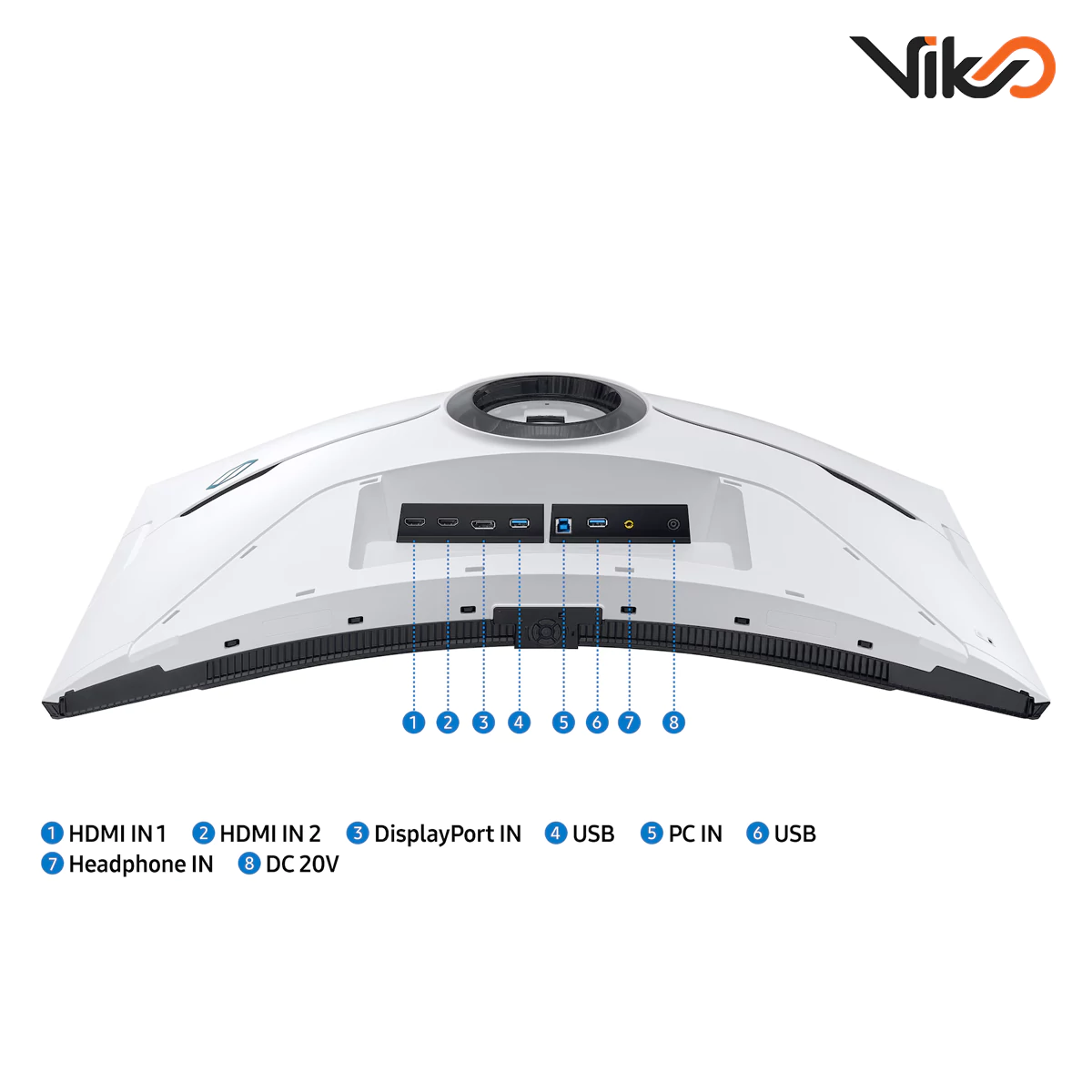 مانیتور خمیده گیمینگ 32 اینچ سامسونگ مدل Odyssey Neo G8 LS32BG850NMXUE (8)