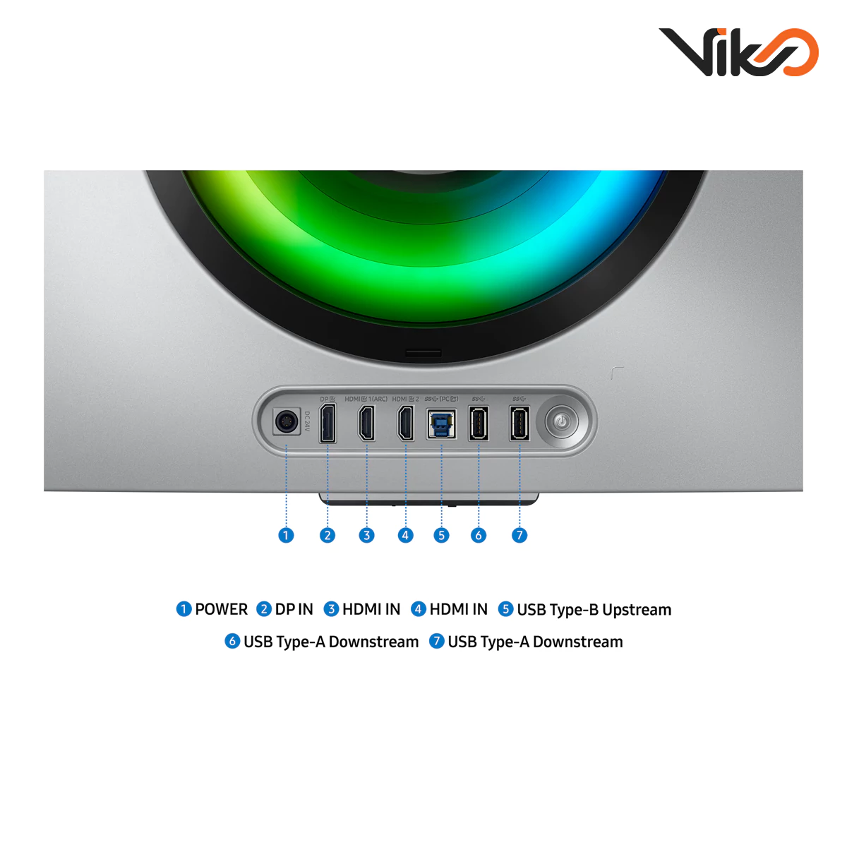 مانیتور خمیده گیمینگ 34 اینچ سامسونگ مدل Odyssey OLED G8 LS34DG852SMXUE (5)