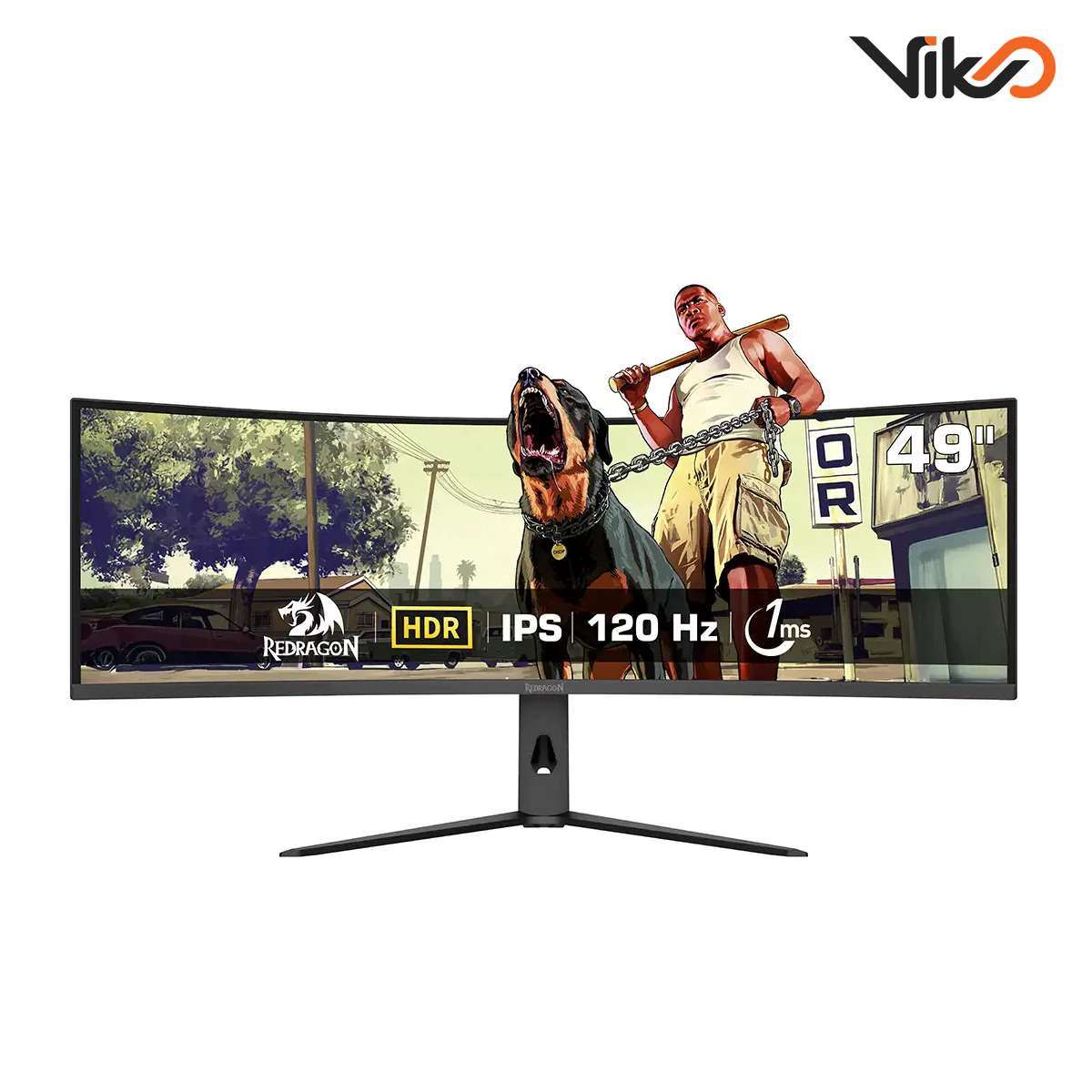 مانیتور خمیده گیمینگ 49 اینچ ردراگون مدل GMQ4966RMC (1)