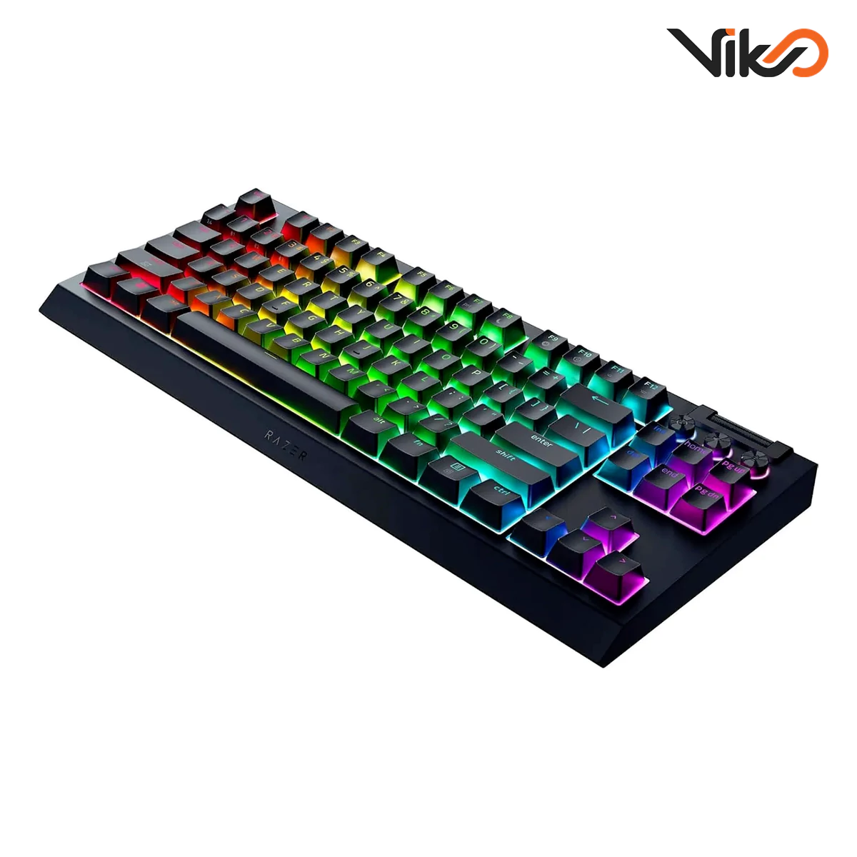 کیبورد بی‌سیم ریزر مدل BlackWidow V4 Tenkeyless HyperSpeed - Orange Switch (3)