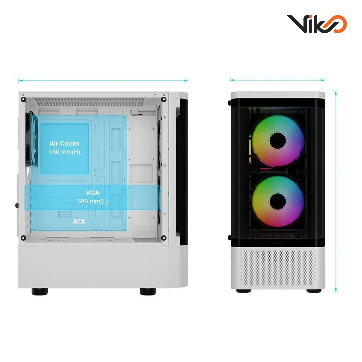 کیس گیم دیاس مدل TALOS E3 CG WH