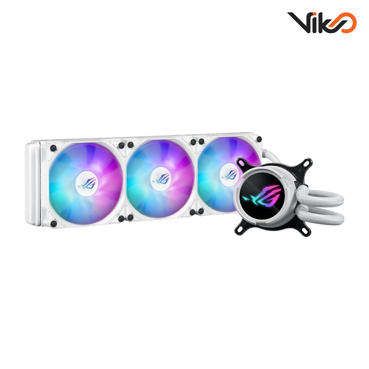 خنک کننده مایع پردازنده ایسوس مدل ROG STRIX LC III 360 ARGB White Edition (1)