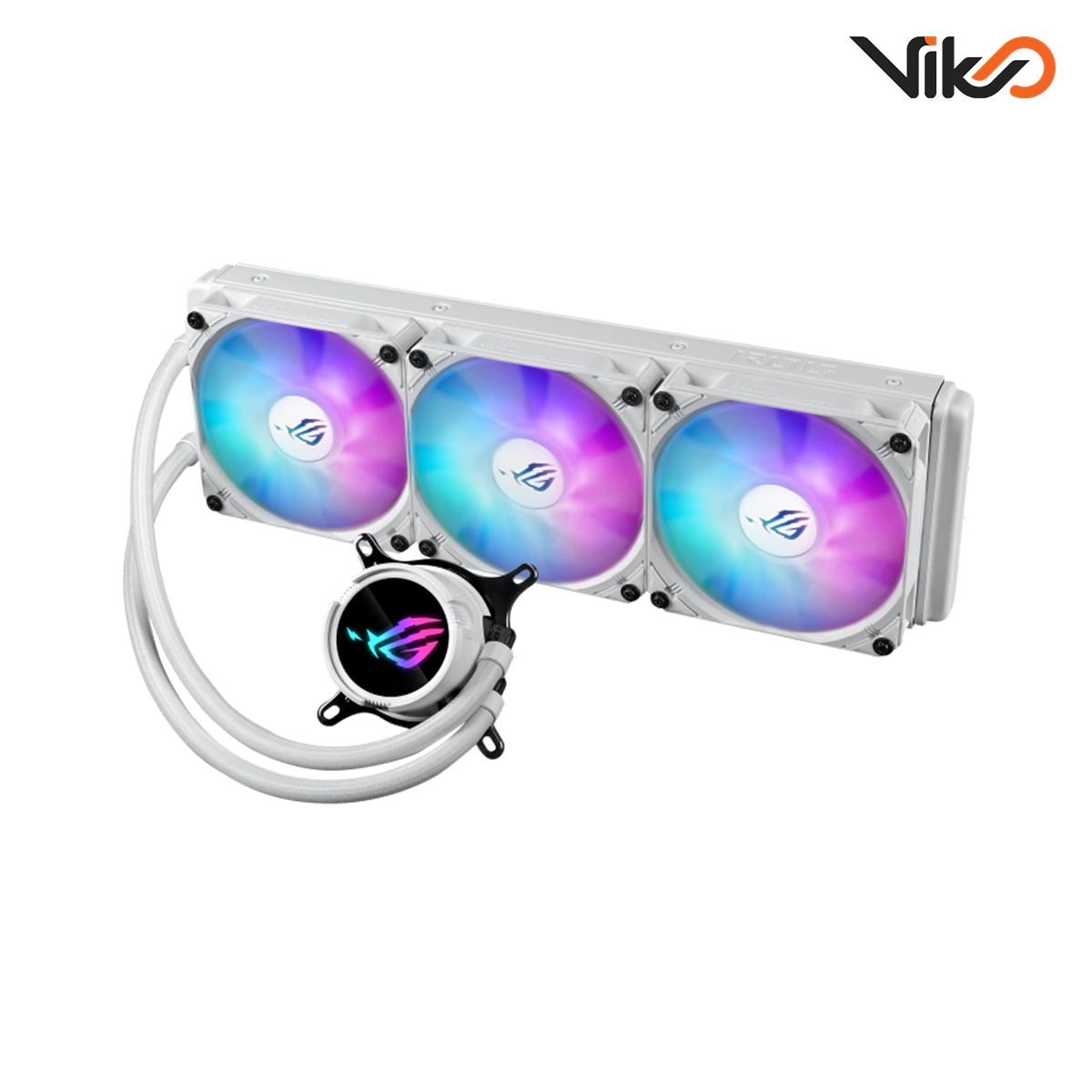 خنک کننده مایع پردازنده ایسوس مدل ROG STRIX LC III 360 ARGB White Edition (2)